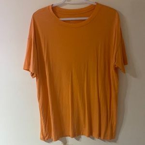 Neon orange aerie real soft t shirt